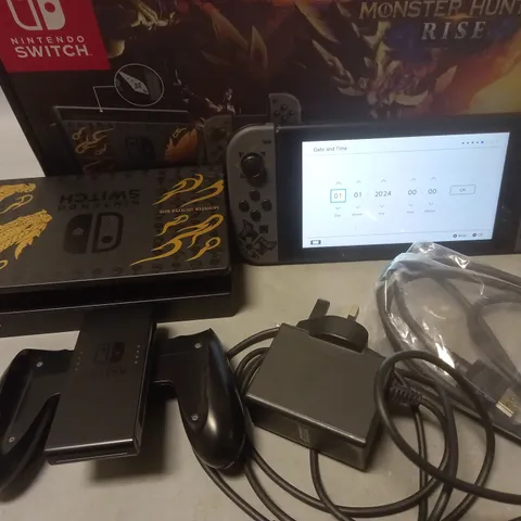 BOXED NINTENDO SWITCH MONSTER HUNTER RISE EDITION 