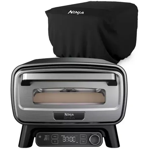 BOXED NINJA ARTISAN ELECTRIC OUTDOOR PIZZA & AIR FRY OVEN WITH COVER MO203UK
