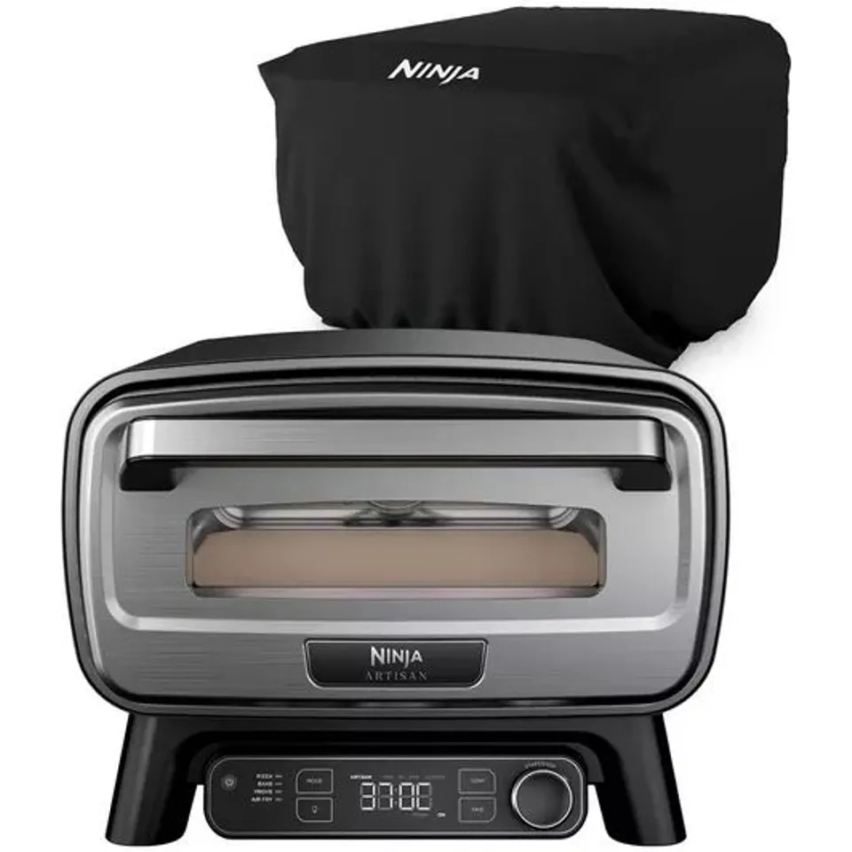 BOXED NINJA ARTISAN ELECTRIC OUTDOOR PIZZA & AIR FRY OVEN WITH COVER MO203UK RRP £334.99