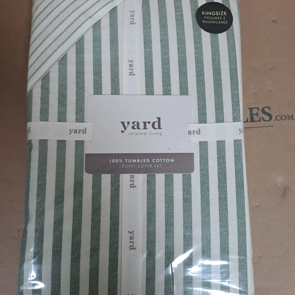 YARD HEBDEN DUVET SET IN FOREST -  KINGSIZE