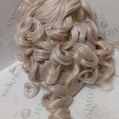 PASTEL PINK CURLY WIG / HEAD PIECE