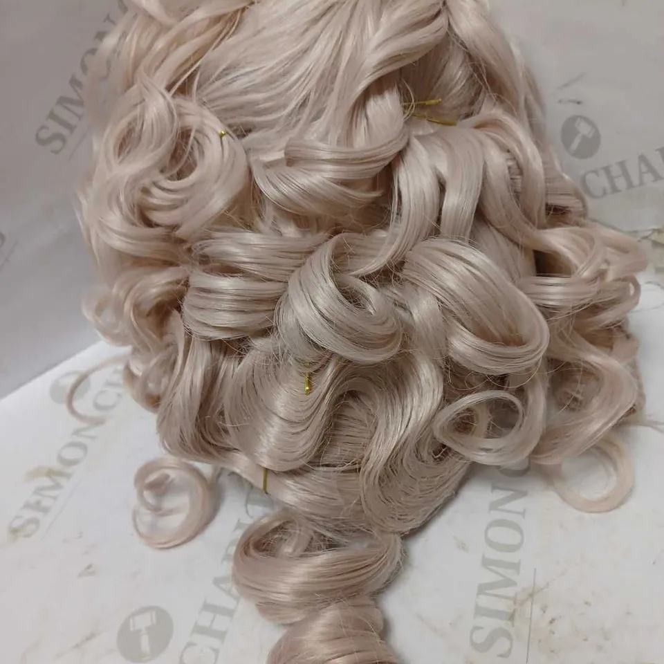 PASTEL PINK CURLY WIG / HEAD PIECE