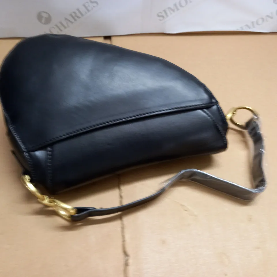 EGO BLACK PU HAND BAG