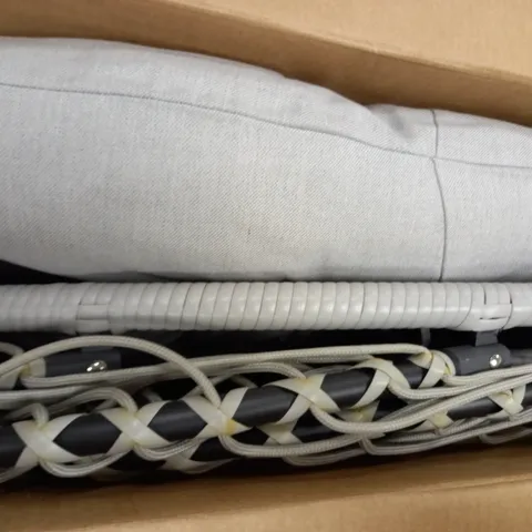 HOLLY FOLDING HANGING CHAIR 119X2.5X185CM LIGHT GREY - COLLECTION ONLY