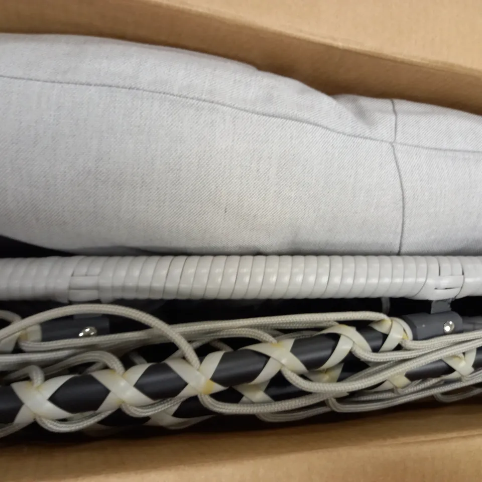 HOLLY FOLDING HANGING CHAIR 119X2.5X185CM LIGHT GREY - COLLECTION ONLY