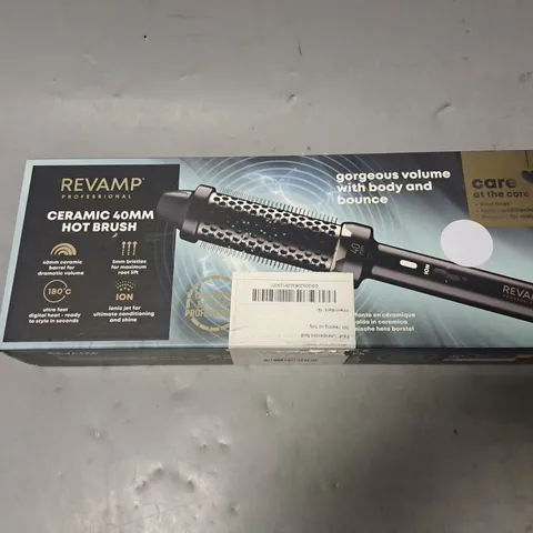 BOXED REVAMP PROFESSIONAL CERAMIC 40MM HOT BRUSH BR-1400A-GB