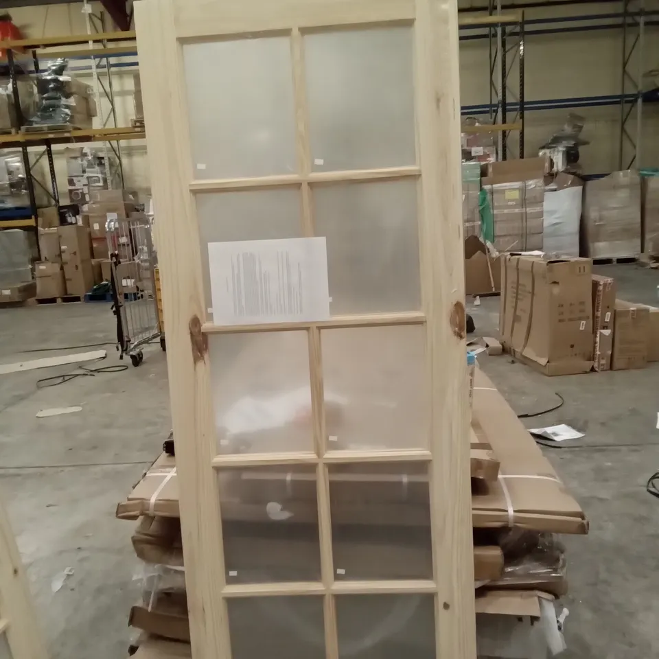 1998 X 760MM KNOTTY PINE 10 GLASS PANNEL INTERNAL DOOR