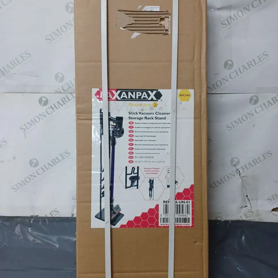 BOXED AND SEALED PAXANPAX STICK VACUUM CLEAR STORAGE RACK