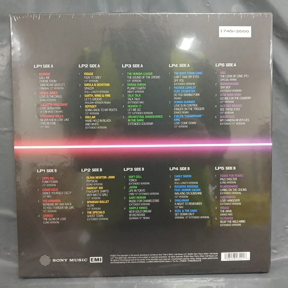 SEALED NOW PRESENTS 12" 80'S VOLUME ONE 5 LP SET