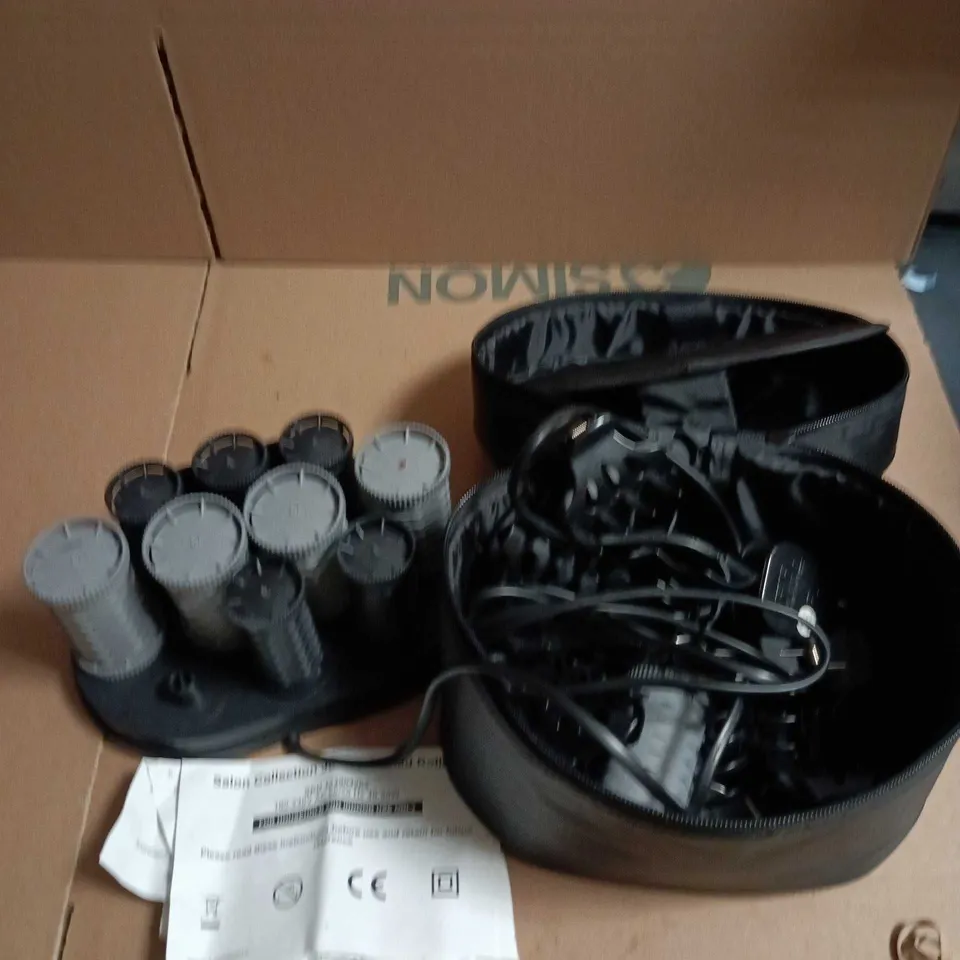 PHIL SMITH BE GORGEOUS HEATED HAIR CURLING KIT WITH ATTACHMENTS – BLACK CASE