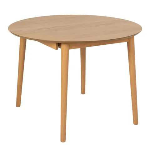 BOXED MONTREUX ROUND EXTENDING DINING TABLE IN OAK 115-154cm (1 BOX)