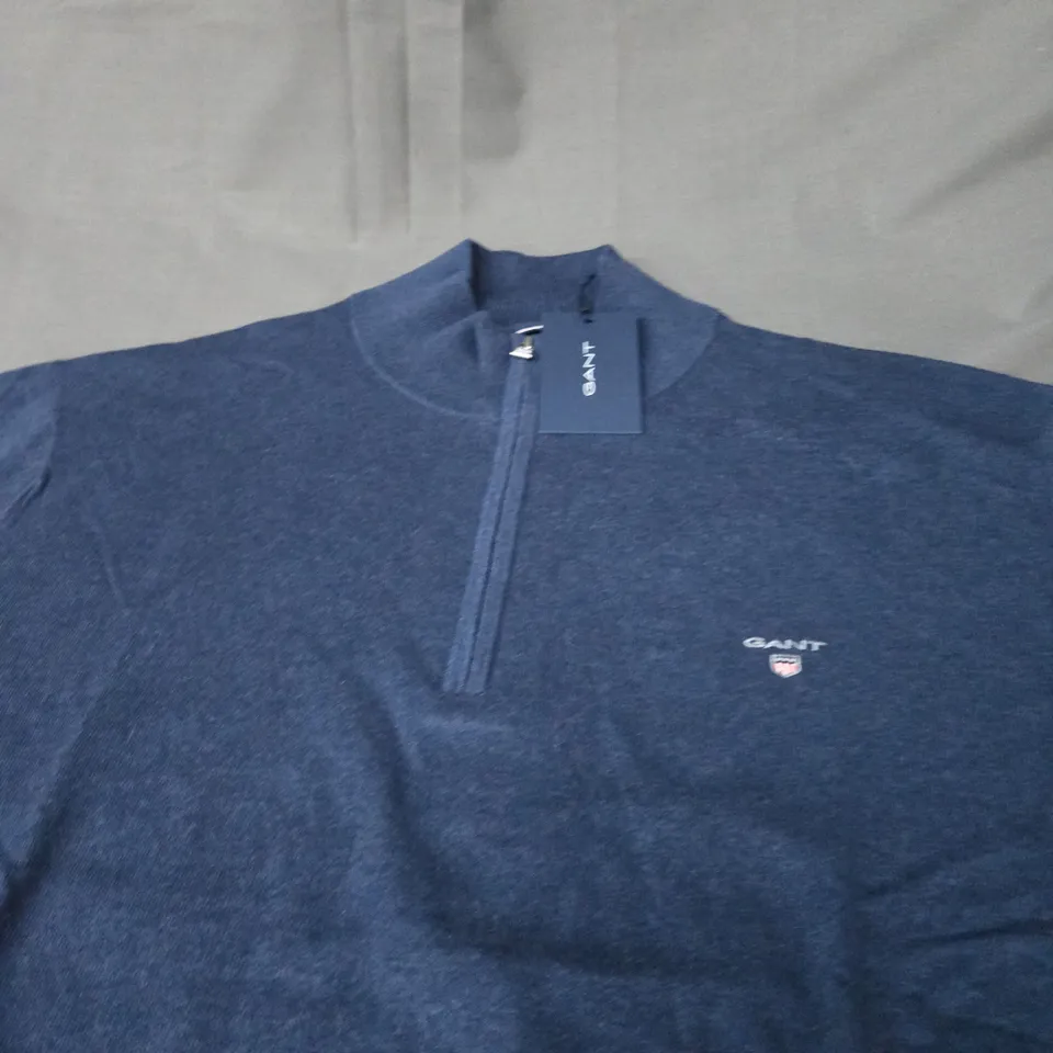 GANT COTTON HALF ZIP SIZE 3XL