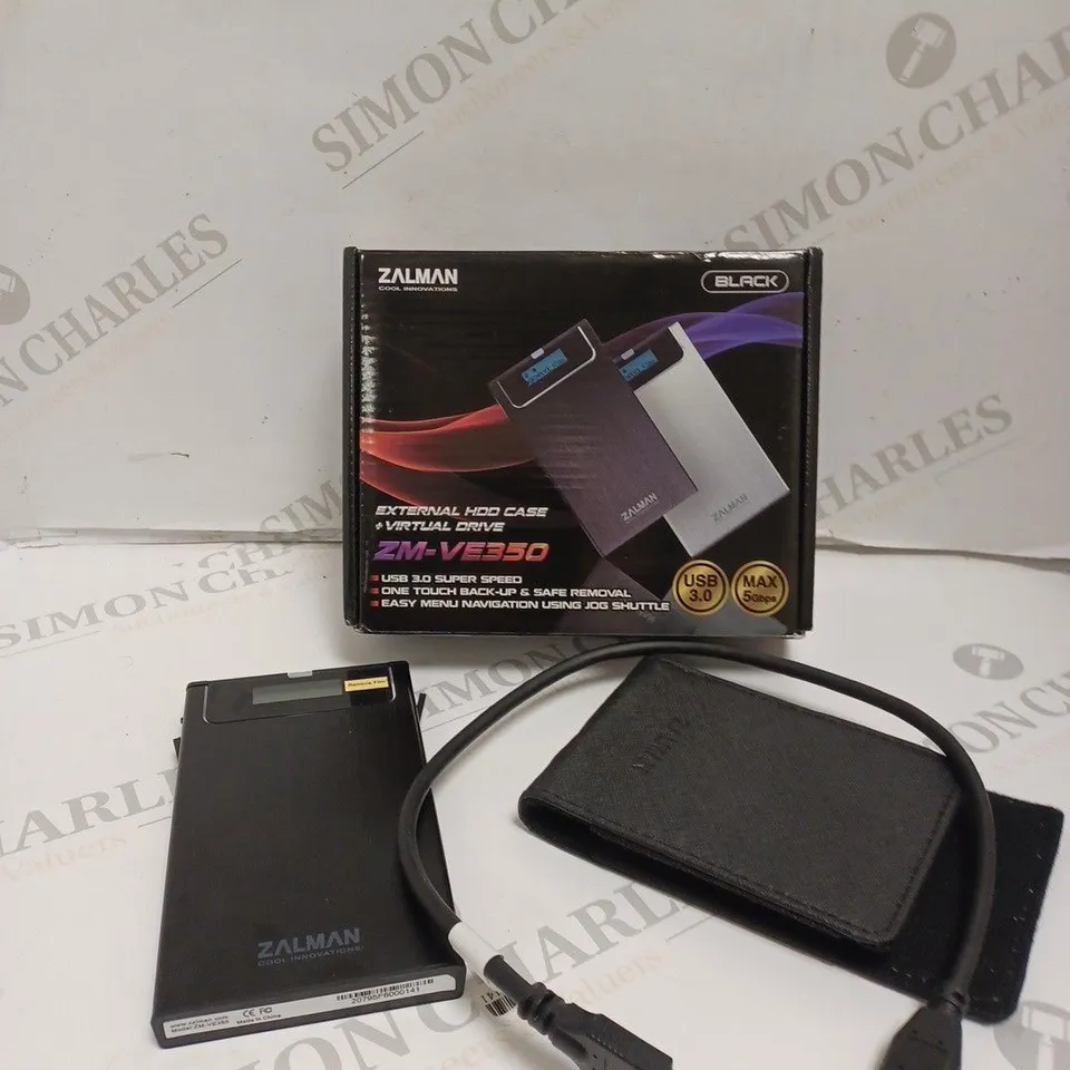 BOXED ZALMAN ZM-VE350 EXTERNAL HDD CASE 