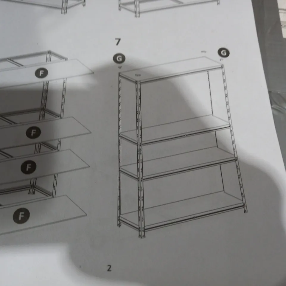 METAL STORAGE SHELVES