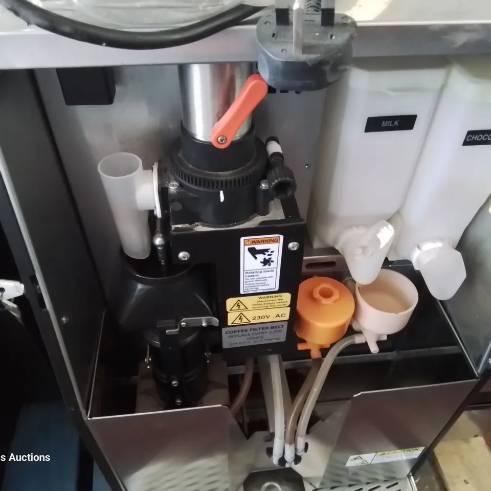 COFFETEK VITRO BEAN TO CUP & HOT DRINK DISPENCER WITH COIN MECHANISM 