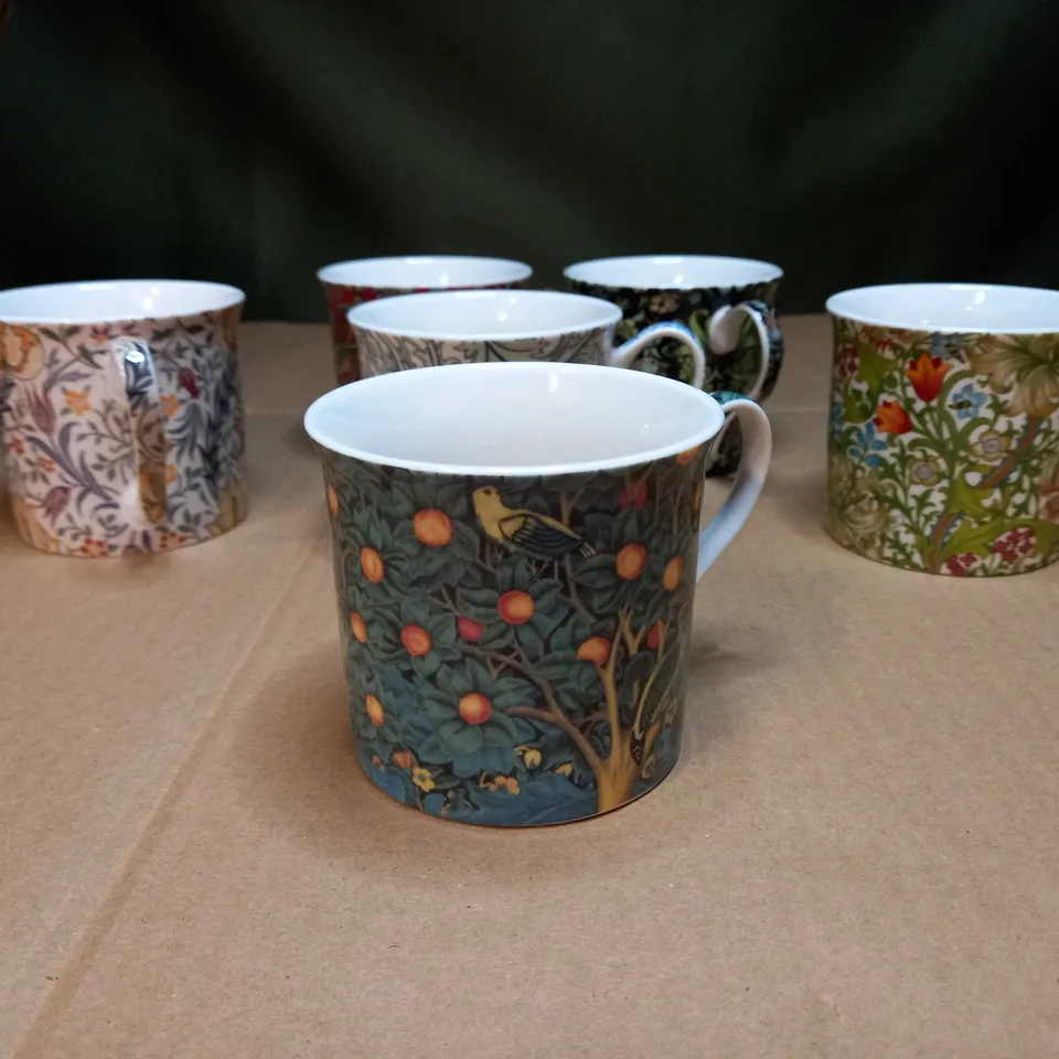 BOXED SET OF APPROX 6 ABBEYDALE COLLECTION MUGS
