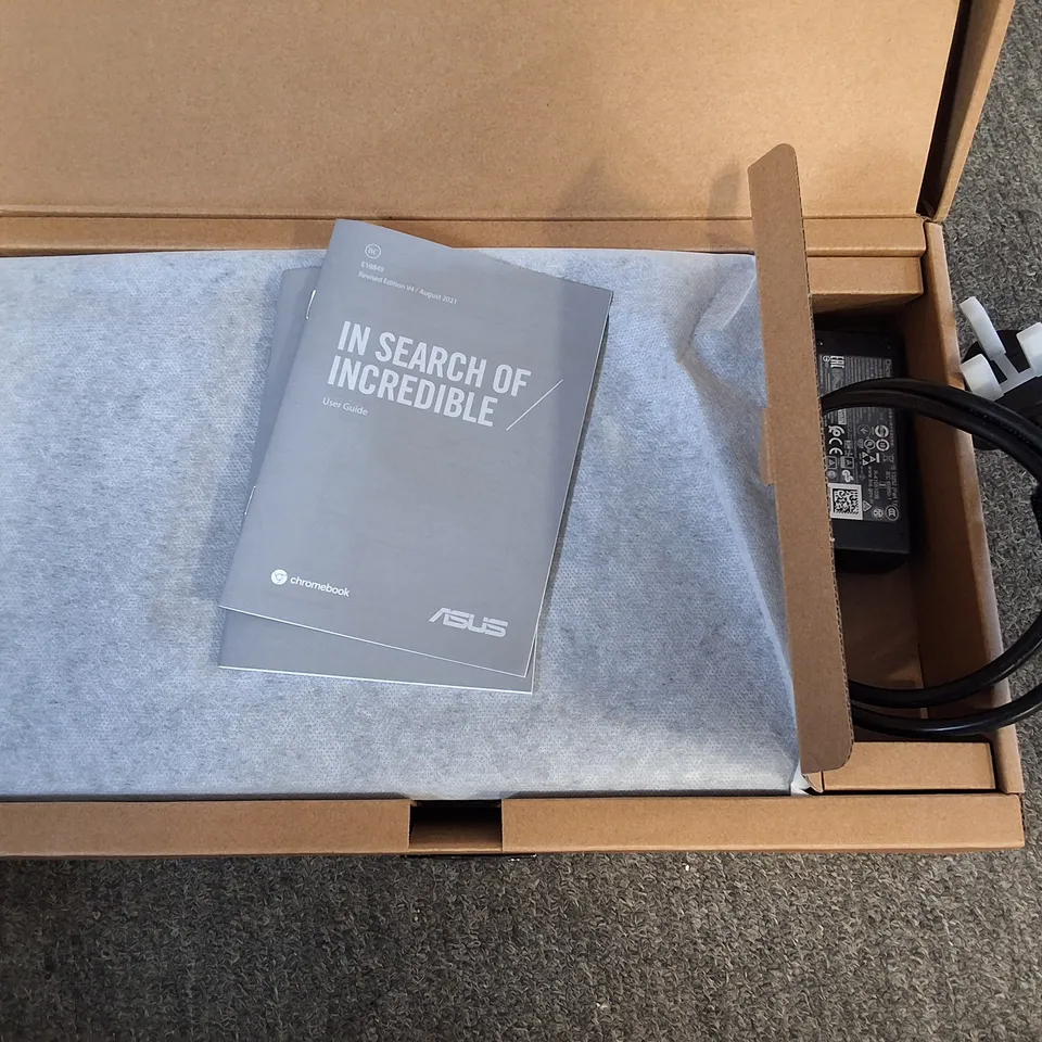 BOXED ASUS CHROMEBOOK C214M LAPTOP IN DARK GREY
