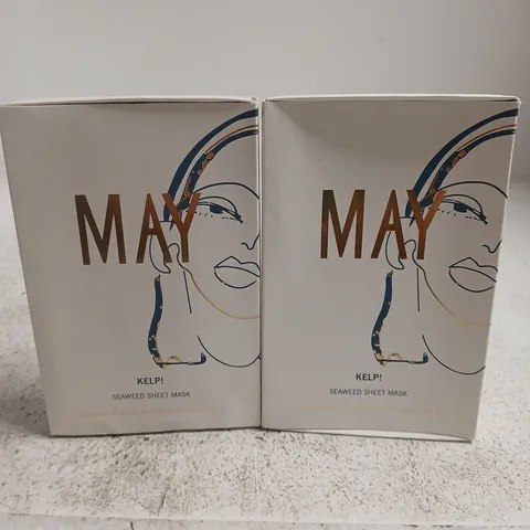 2 X MAY KELP SEAWEED SHEET MASK