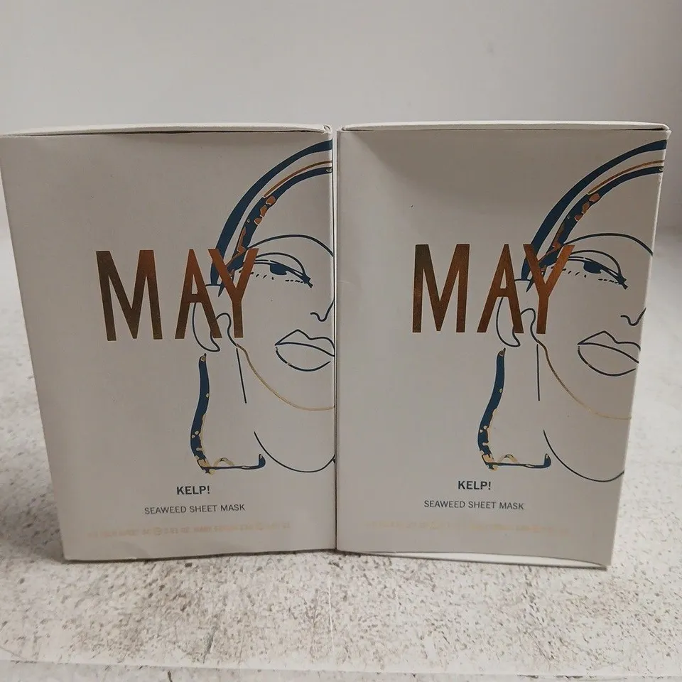 2 X MAY KELP SEAWEED SHEET MASK 