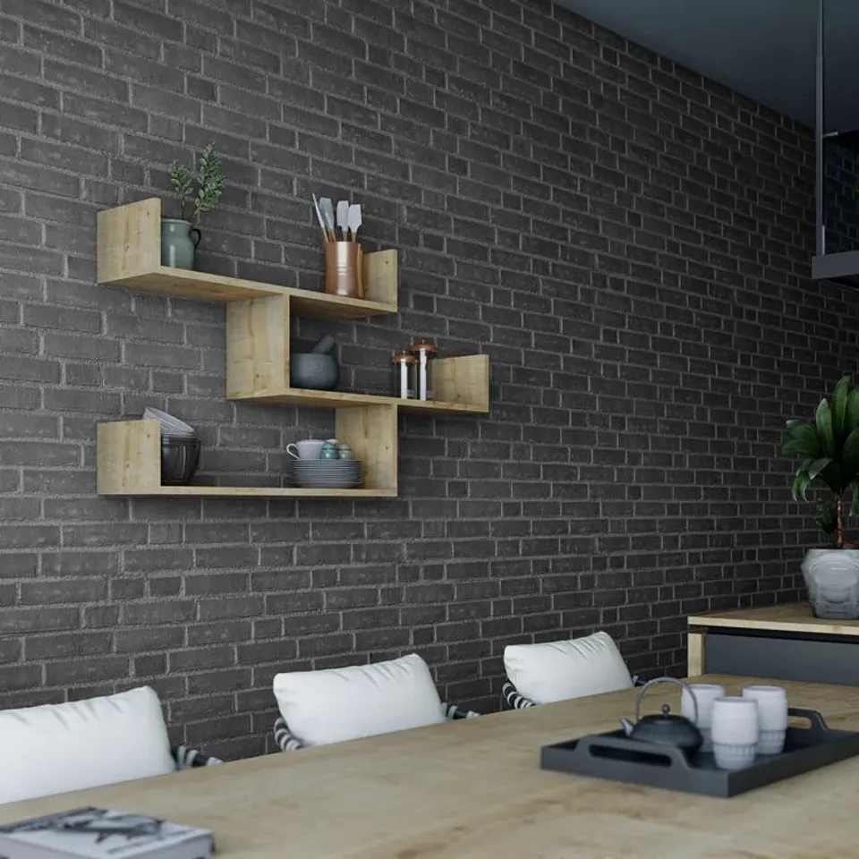 BOXED SUMMER-LOUISE 3 PIECE FLOATING SHELF 