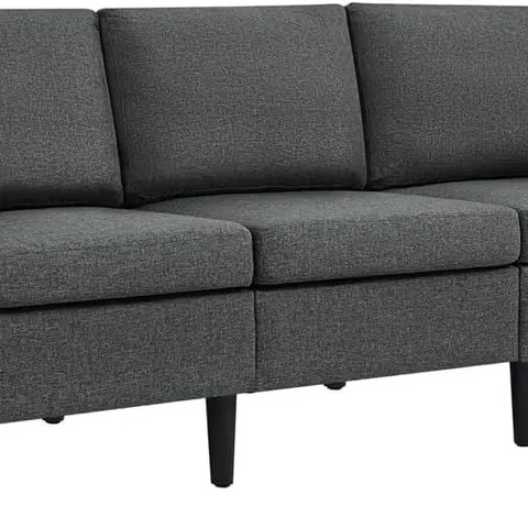 BOXED YAHEETECH 4 SEATER CLIC CLAC SOFA BED - DARK GREY (2 BOXES)