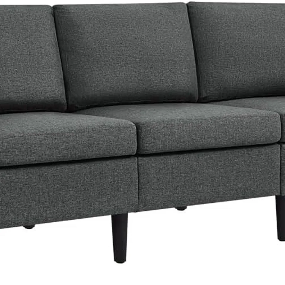 BOXED YAHEETECH 4 SEATER CLIC CLAC SOFA BED - DARK GREY (2 BOXES)