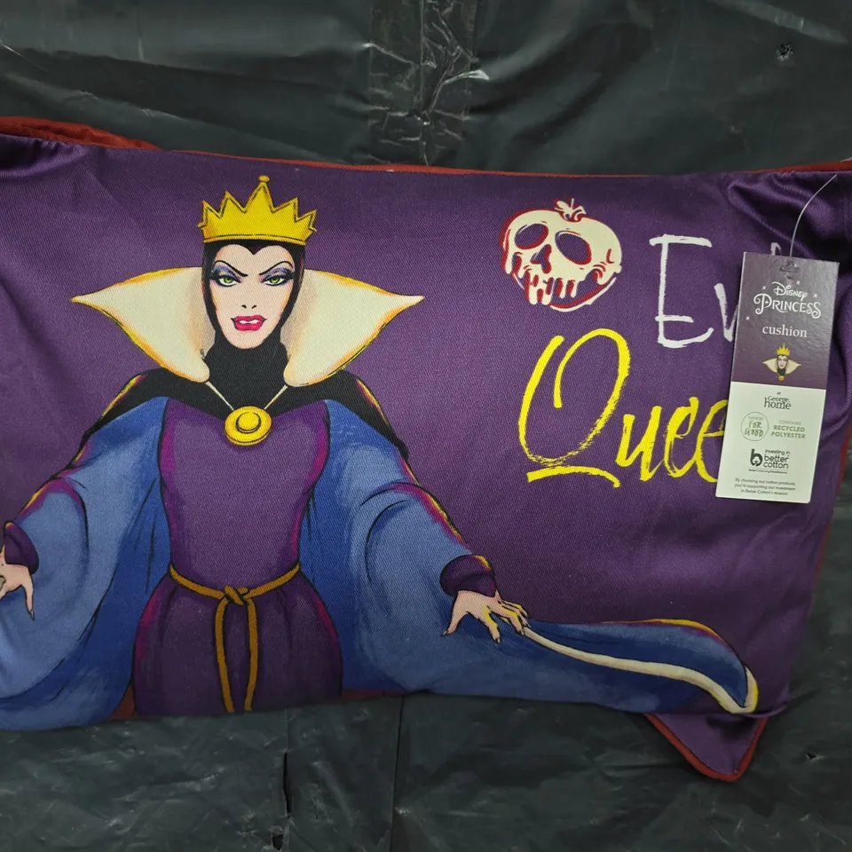 BOX OF APROX 10 CUSHIONS DISNEY PRINCESS EVIL QUEEN 