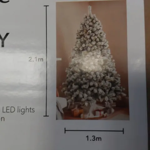 BOXED 7FT ARTIFICIAL SNOWY CHRISTMAS TREE (1 BOX)