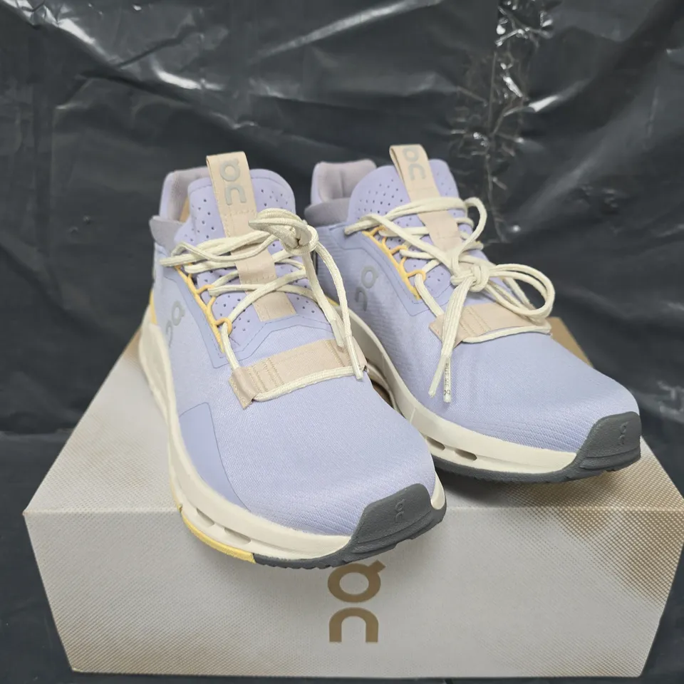 BOXED PAIR OF ON CLOUD NOVA 2 IN PURPLE SIZE UK 
