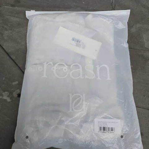 BAGGED REASN RIB BUTTON FRONT BUILT IN BRA BODYSUIT IN GREY MARL - UK 10