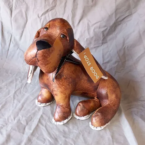 FAUX LEATHER ANIMAL DOORSTOP – DASCHUND