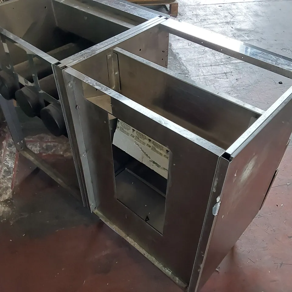 VIZU STAINLESS STEEL FAST SERVE CHIP DUMP WITH WIDE CUP 3 MODULE