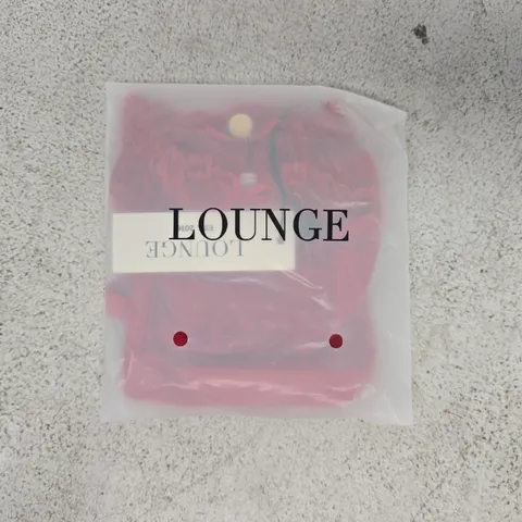 BAGGED LOUNGE ADELYN THONG IN STRAWBERRY JAM SIZE XXL