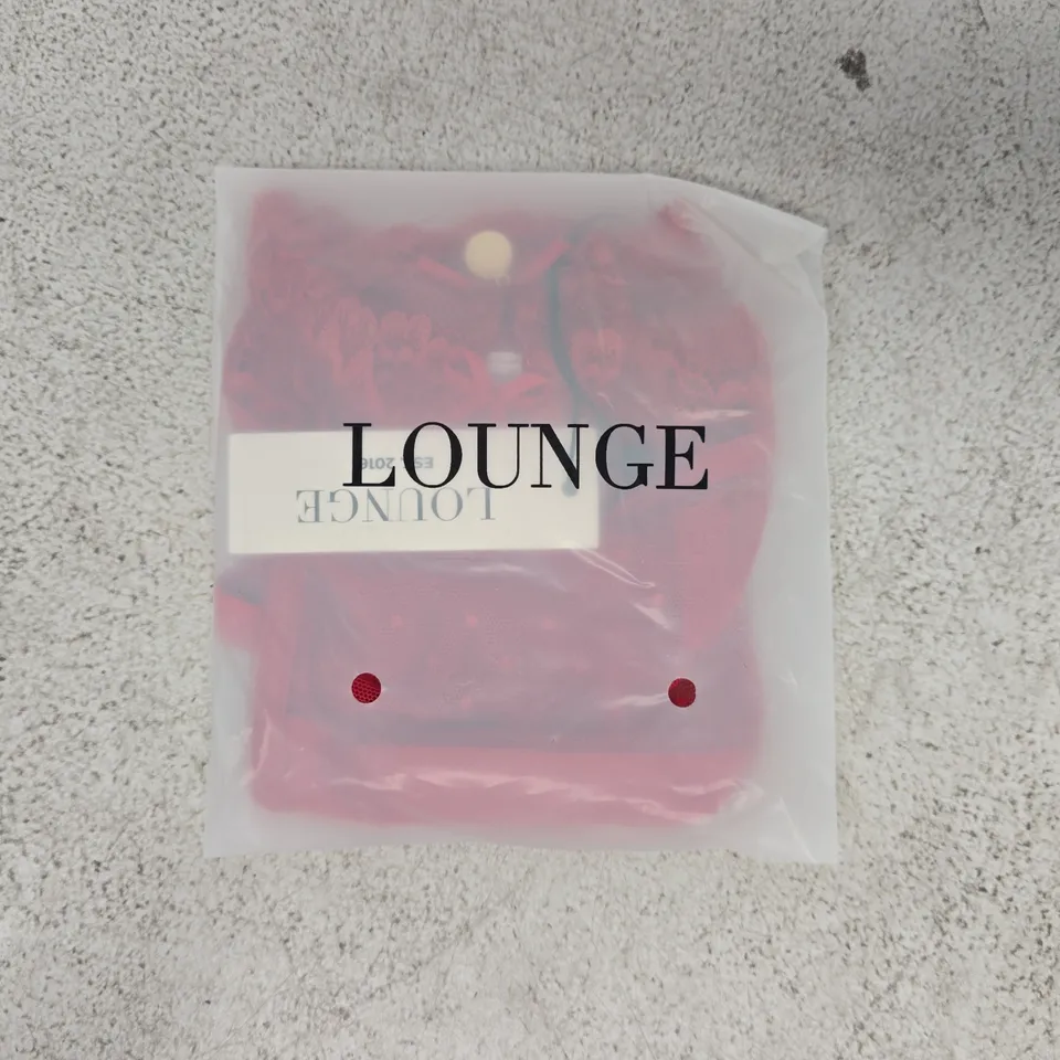 BAGGED LOUNGE ADELYN THONG IN STRAWBERRY JAM SIZE XXL