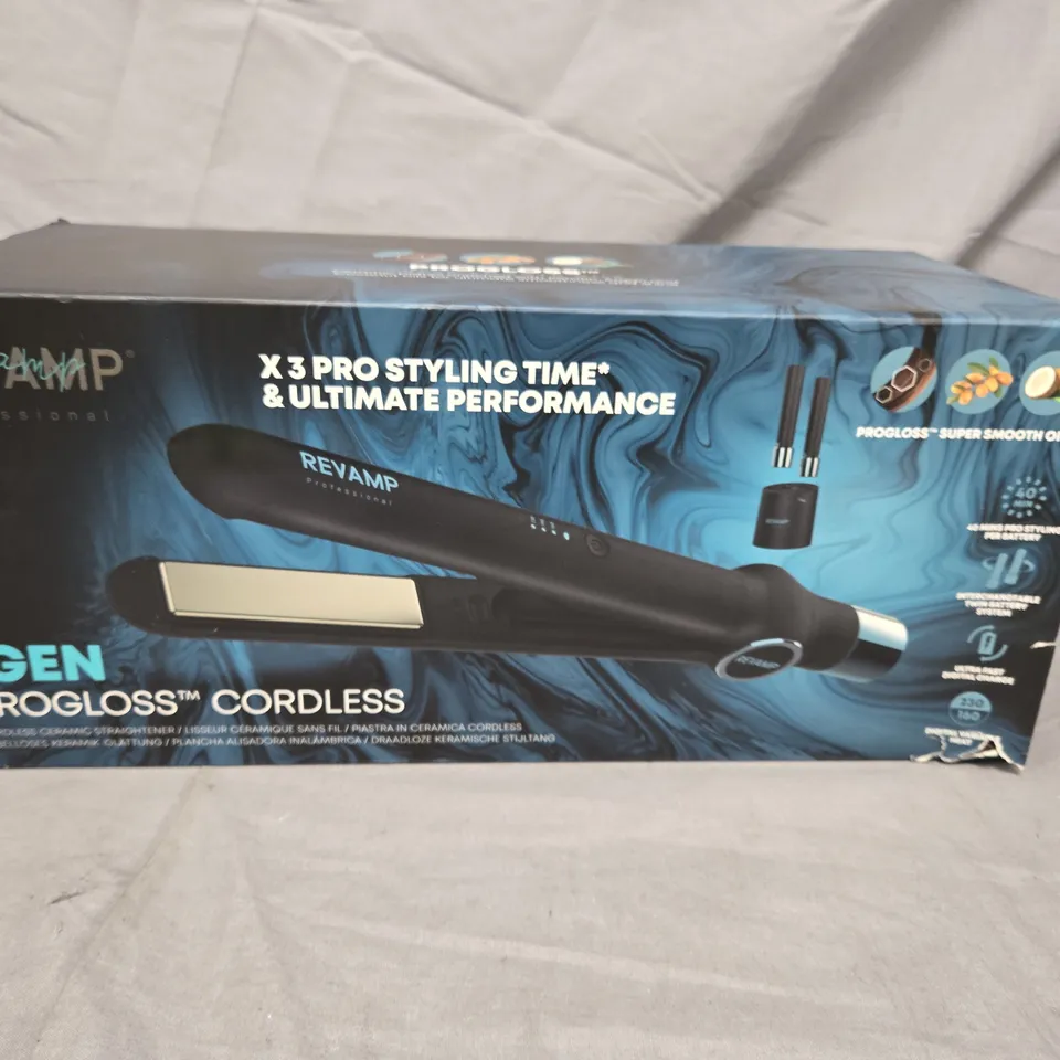 REVAMP PROFESSIONAL IGEN PROGLOSS CORDLESS HAIR STRAIGHTENER