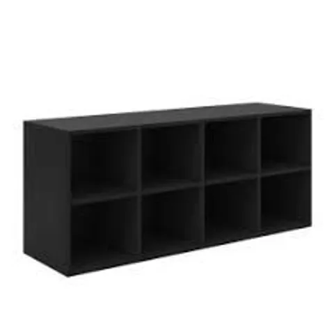 BOXED COSTWAY 8 CUBE BLACK SHOE BENCH