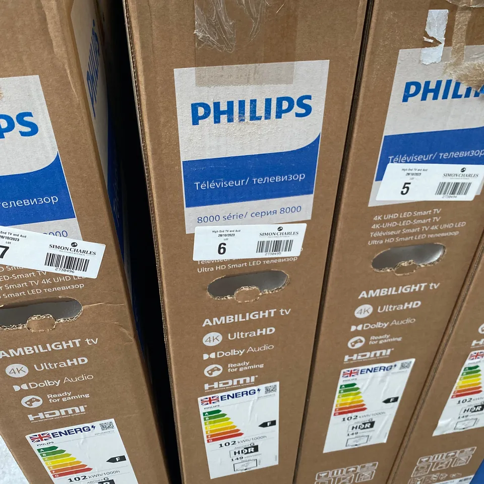 BRAND NEW BOXED PHILIPS 65PUS8008 65 INCH 4K UHD HDR SMART LED TV WITH STAND AND REMOTE