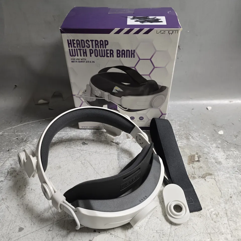 BOXED VENOM META QUEST 3/3 HEADSTRAP WITH POWER BANK 