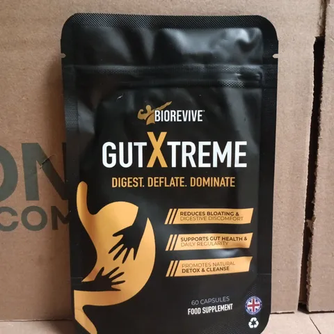 BIOREVIVE GUTXTREME DIGEST. DEFLATE. DOMINATE – 60 CAPSULES FOOD SUPPLEMENT