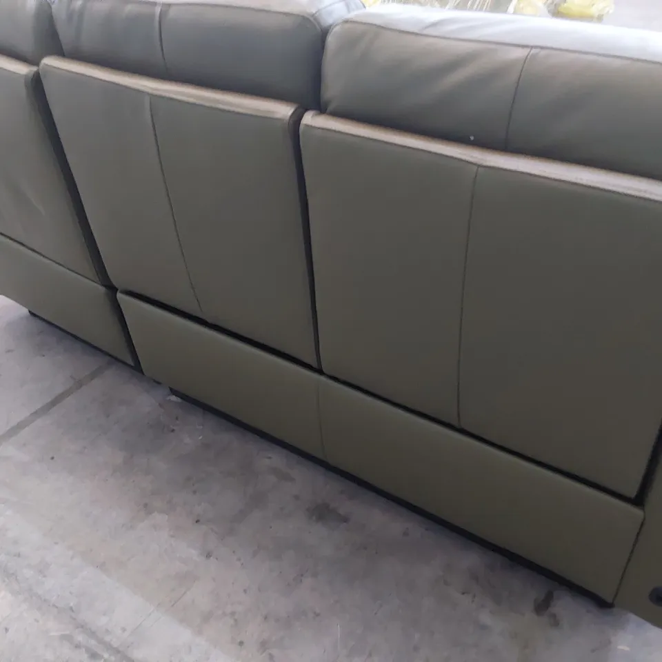 DESIGNER SIENNA POWER RECLINING THREE SEATER OREGANO LEATHER 