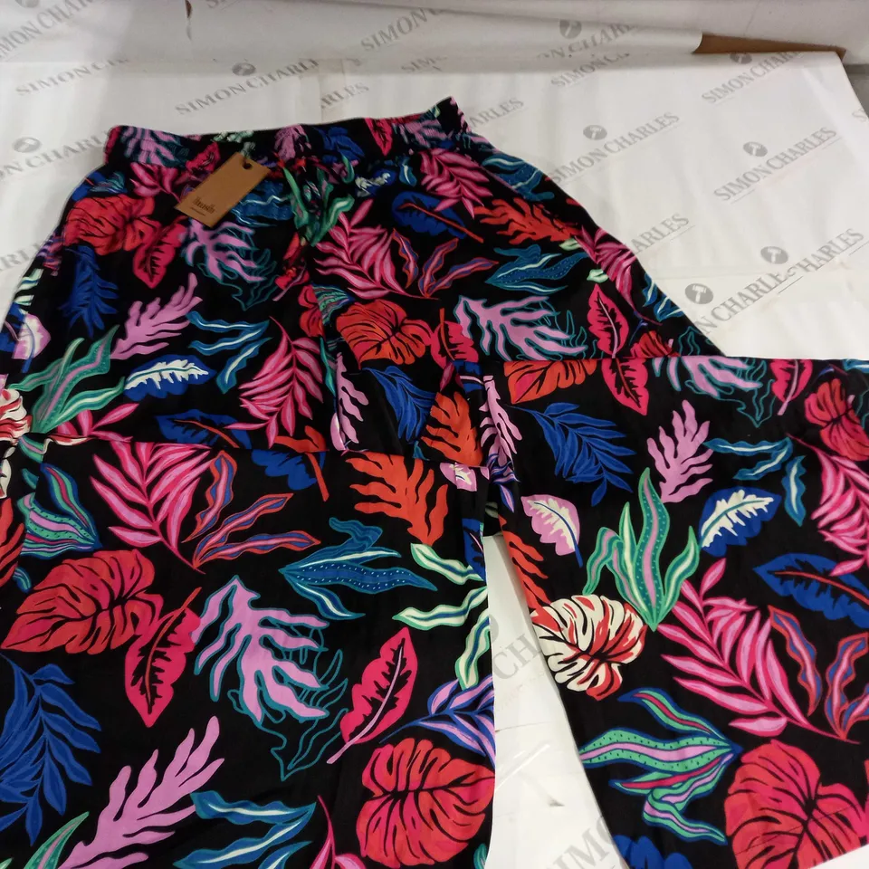 HUSH HAMMERED SATIN WIDE LEG TROUSERS  - 8