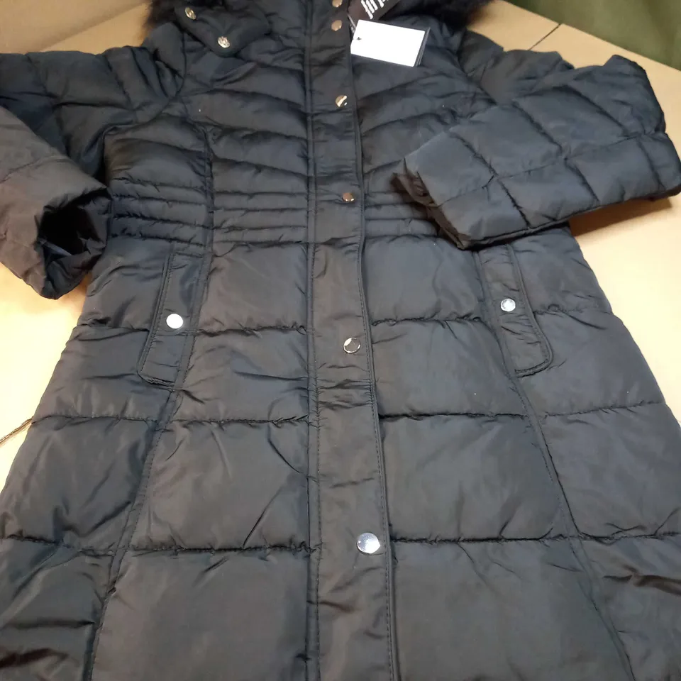 NEWLOOK BLACK PUFFER COAT - SIZE 10