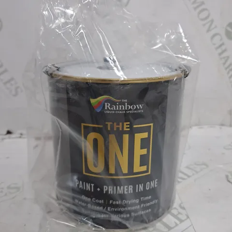 THE ONE PAINT SATIN BLACK 1 LITRE - COLLECTION ONLY