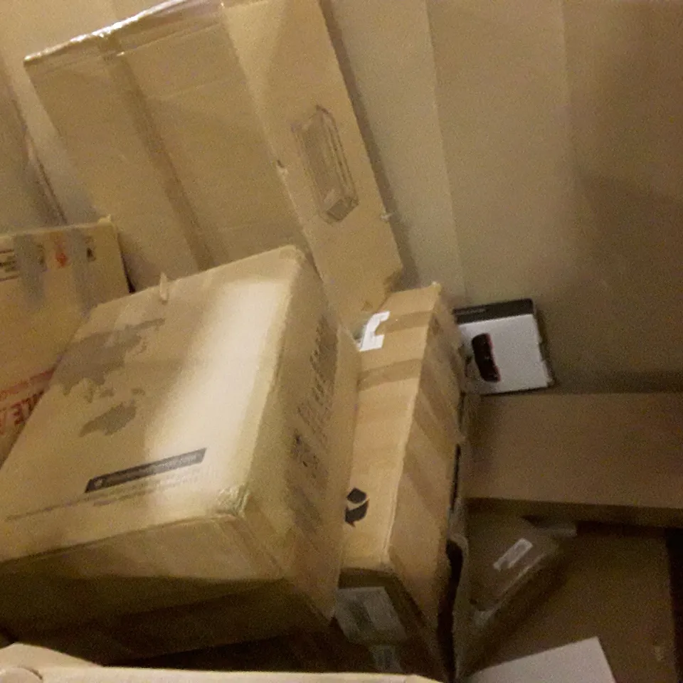PALLET OF ASSORTED PRODUCTS INCLUDING AUTOMATIC TRASH CAN, KEYBOARD & MOUSE SET, BLADLESS PURIFIER & HEATER FAN, LASCOOTA SCOOTER  