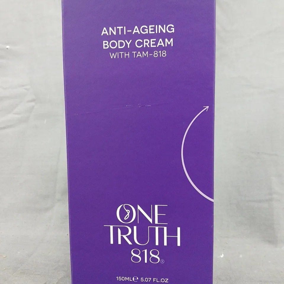 ONE TRUTH 818 ANTI-AGEING BODY CREAM – 150ML (BOXED)