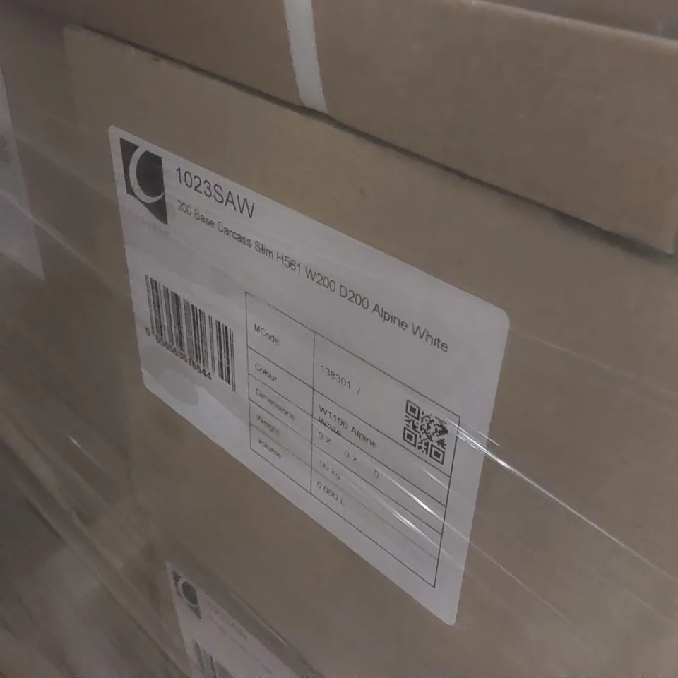 PALLET CONTAINING A LARGE QUANTITY OF ASSORTED BATHROOM FURNITURE PARTS INCLUDING: CALYPSO BASE CARCASSES ECT