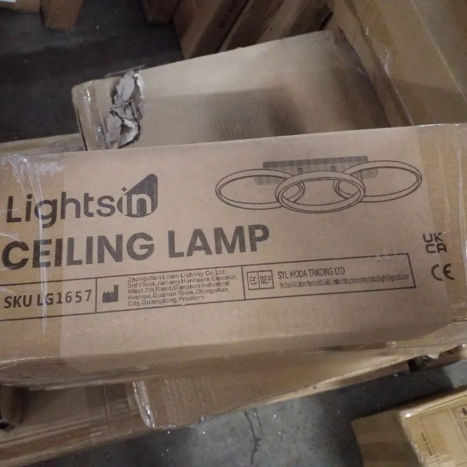 BOXED LIGHTS IN CEILING LAMP - BLACK 
