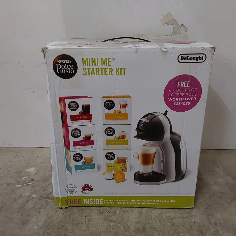 BOXED NESCAFE DOLCE GUSTO MINI ME STARTER KIT COFFEE MACHINE (1 BOX)