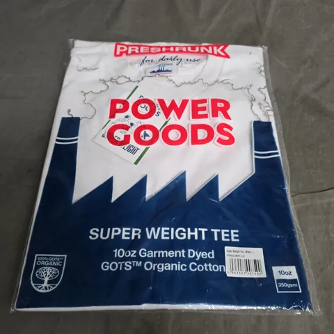 POWER GOODS SUPER WEIGHT TEE SIZE L