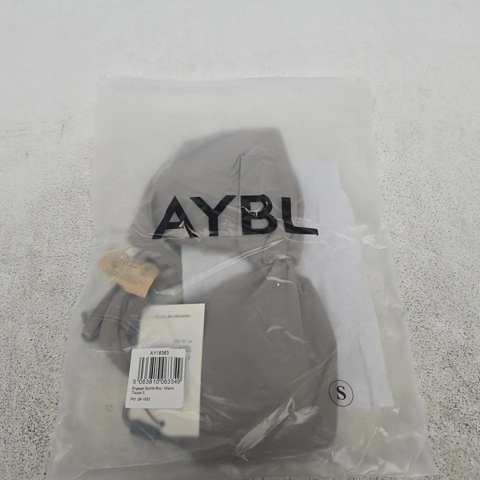 BAGGED AYBL ENGAGE SPORTS BRA – WARM TAUPE, UK S